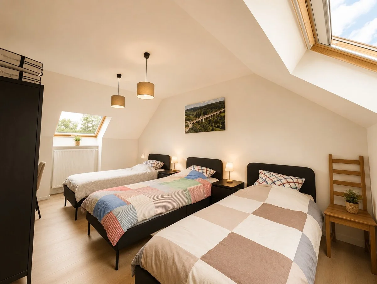 Chambre 3 lits
